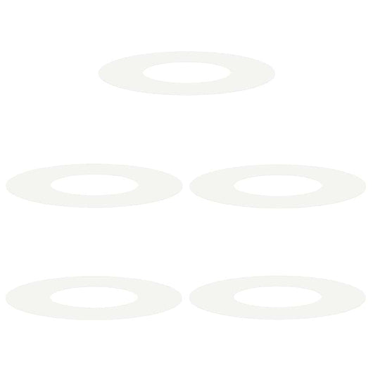 Anelli di Albero Piatto 5 pcs Bianco Ø30 / 60 cm Acciaio 873665