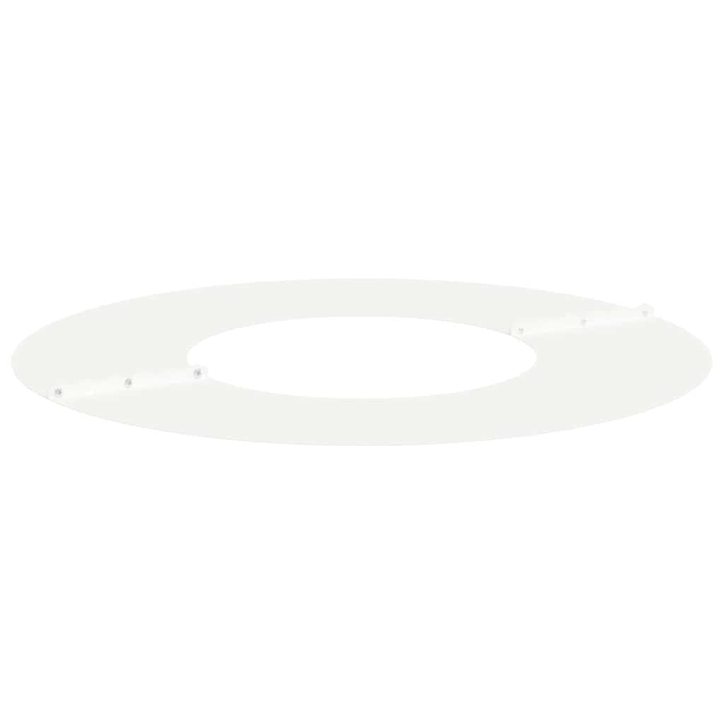 Anelli di Albero Piatto 5 pcs Bianco Ø30 / 60 cm Acciaio 873665