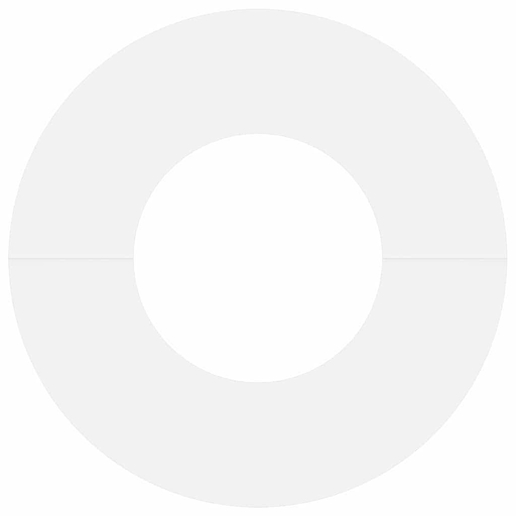 Anelli di Albero Piatto 5 pcs Bianco Ø30 / 60 cm Acciaio 873665