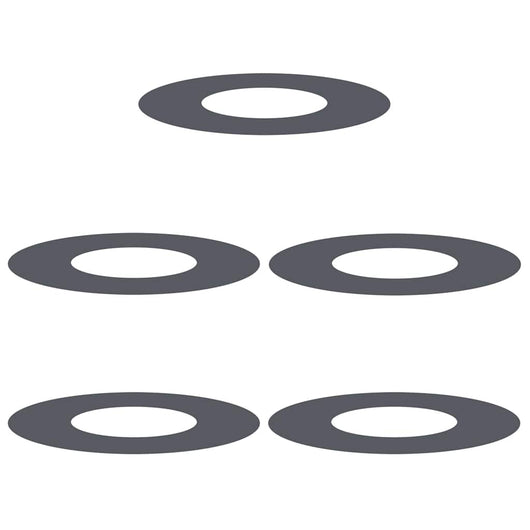 Anelli di Albero Piatto 5 pcs Antracite Ø30 / 60 cm Acciaio 873667