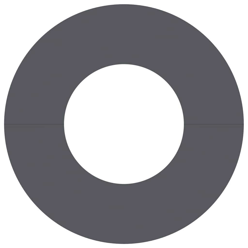 Anelli di Albero Piatto 5 pcs Antracite Ø30 / 60 cm Acciaio 873667