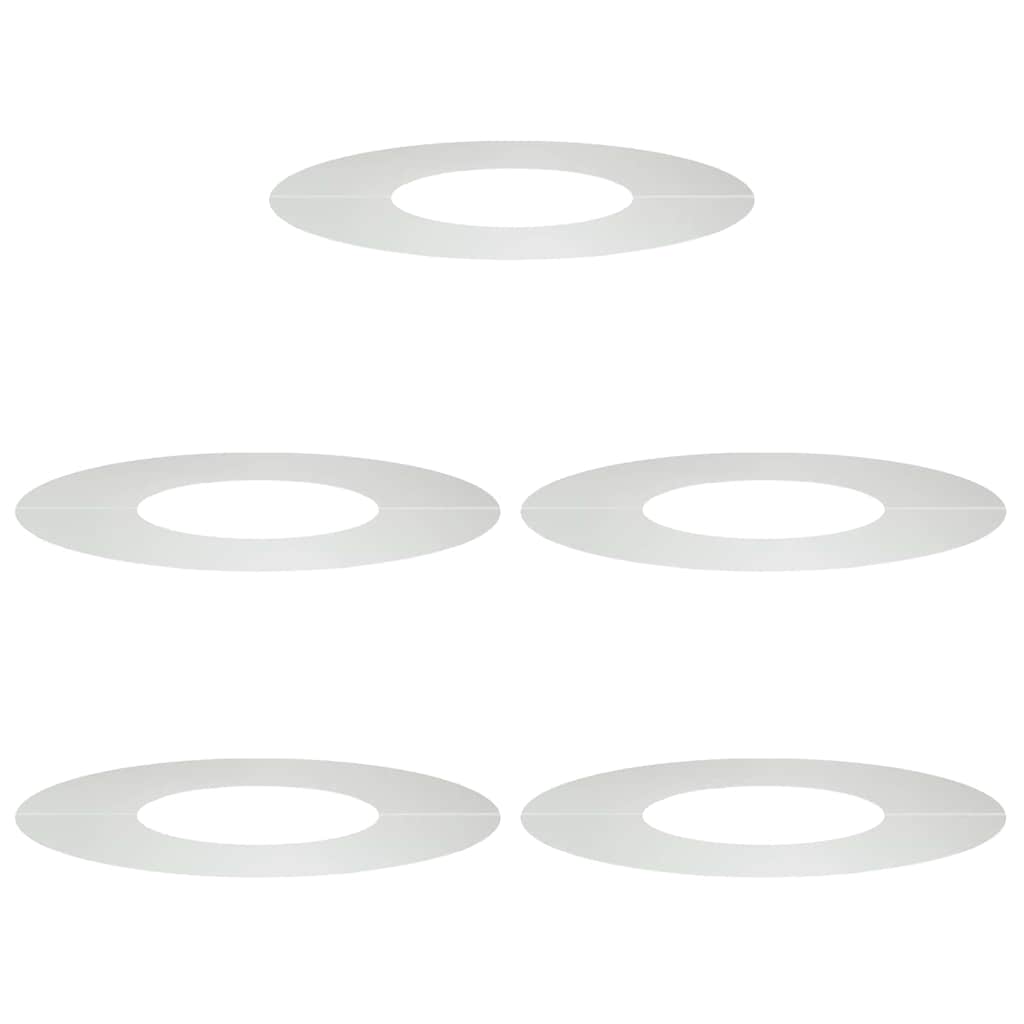 Anelli di Albero Piatto 5 pcs Argento Ø30 / 60 cm Acciaio zincato 873673