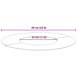Anelli di Albero Piatto 5 pcs Argento Ø30 / 60 cm Acciaio zincato 873673