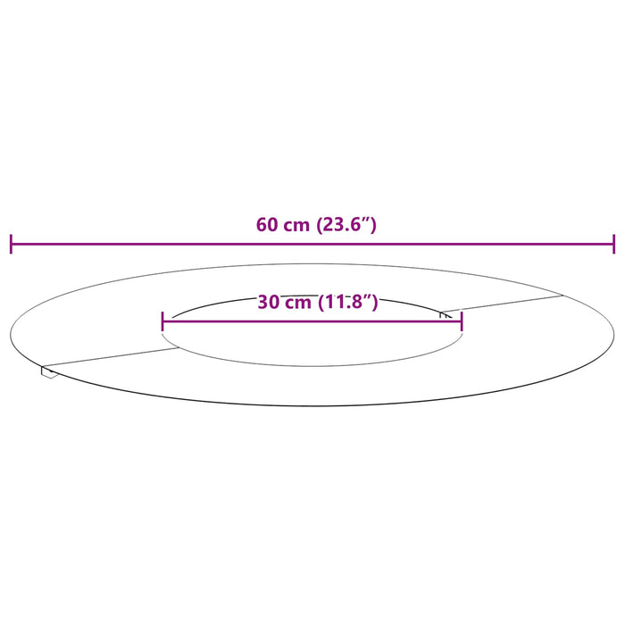 adatto per Anelli d'Albero Piatto 5 pcs Marrone Ø30 / 60 cm 873675