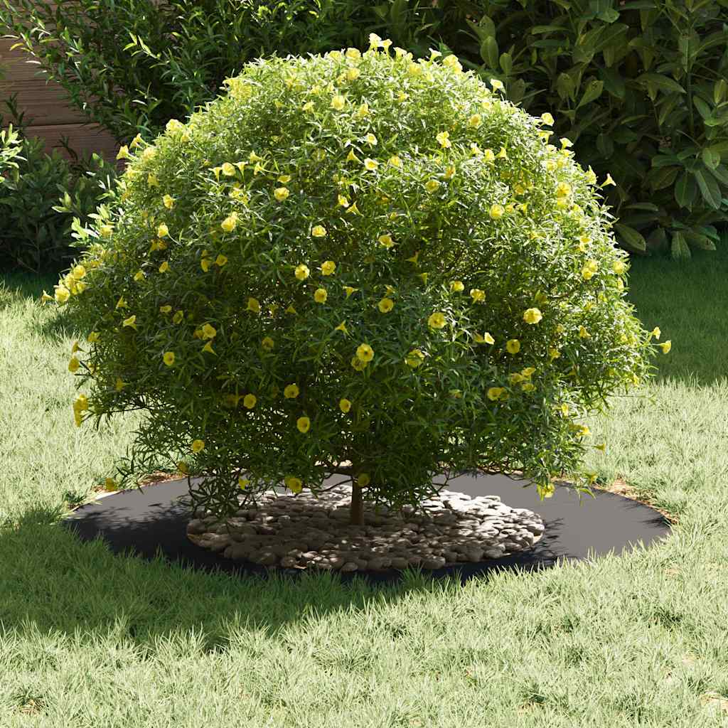 Anelli di Albero Piatto 5 pcs Nero Ø40 / 70 cm Acciaio 873677