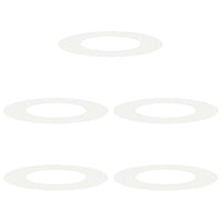 Anelli di Albero Piatto 5 pcs Bianco Ø40 / 70 cm Acciaio 873679