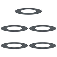 Anelli di Albero Piatto 5 pcs Antracite Ø40 / 70 cm Acciaio 873681