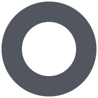 Anelli di Albero Piatto 5 pcs Antracite Ø40 / 70 cm Acciaio 873681