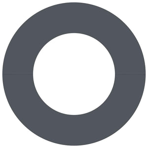 Anelli di Albero Piatto 5 pcs Antracite Ø40 / 70 cm Acciaio 873681