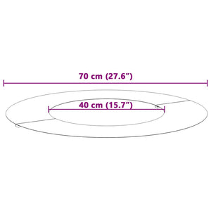 Anello piatto per albero Oliver verde Ø40 / 70 cm Acciaio 873682