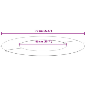 adatto per Anello d'Albero Piatto Marrone Ø40 / 70 cm 873688