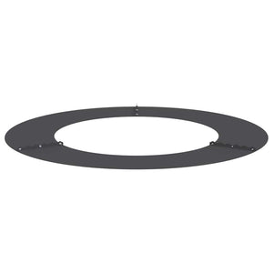 Anelli di Albero Piatto 5 pcs Nero Ø50 / 80 cm Acciaio 873691