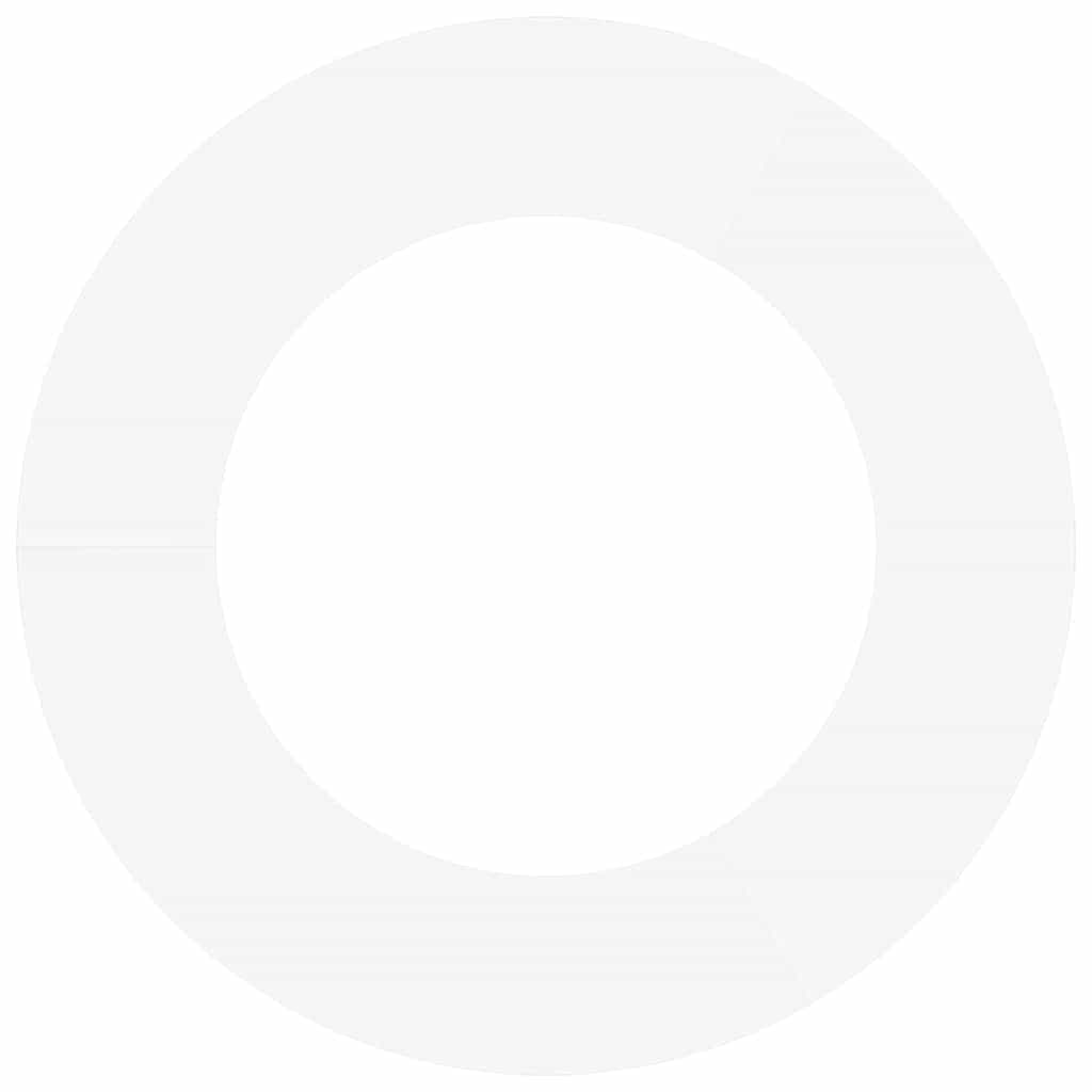 Anelli di Albero Piatto 5 pcs Bianco Ø50 / 80 cm Acciaio 873693