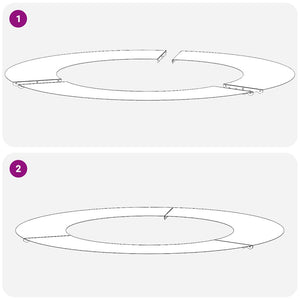 Anello piatto per albero Oliver verde Ø50 / 80 cm Acciaio 873696