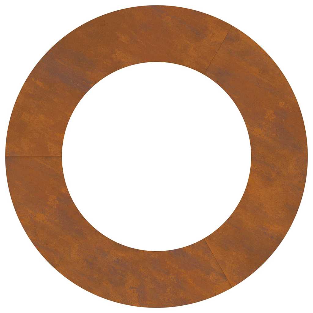vidaXL Anello piatto per albero Marrone Ø50 / 80 cm acciaio corten