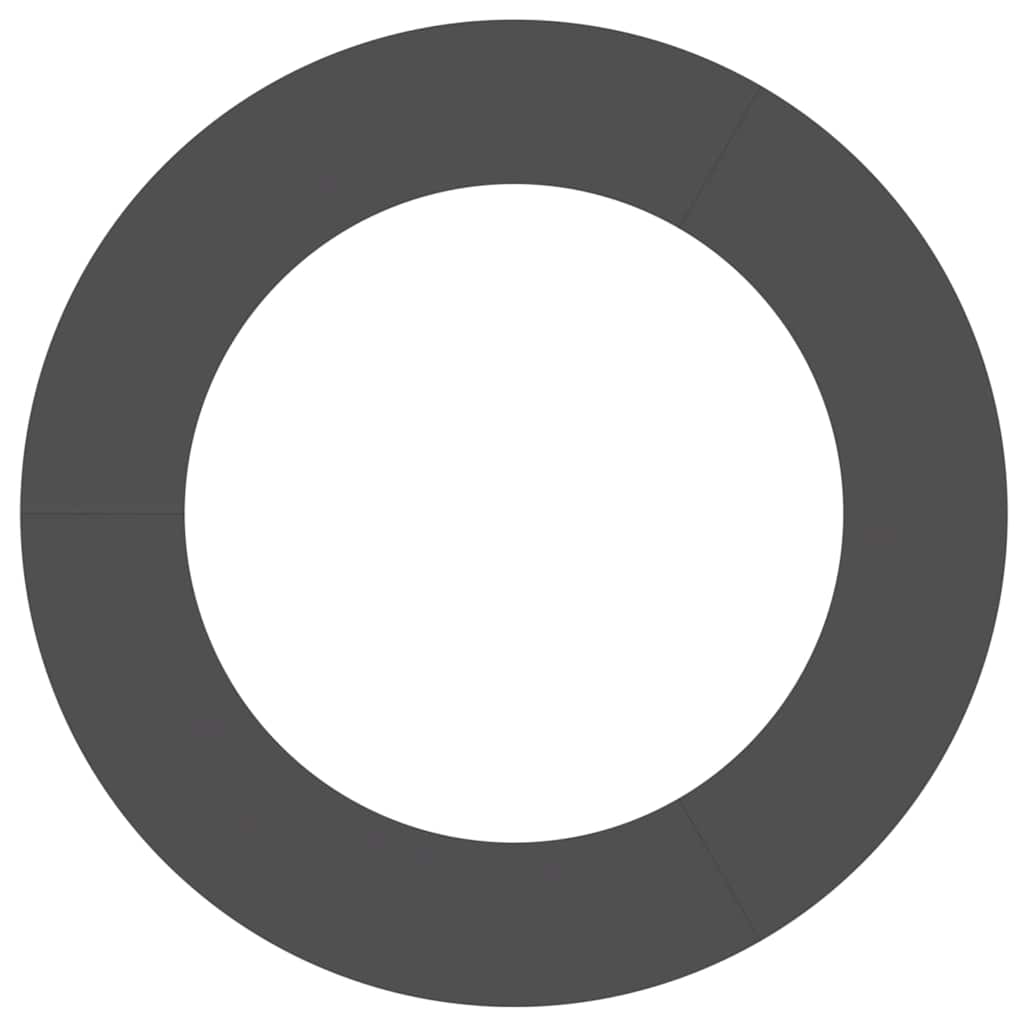 Anelli di Albero Piatto 5 pcs Nero Ø60 / 90 cm Acciaio 873705