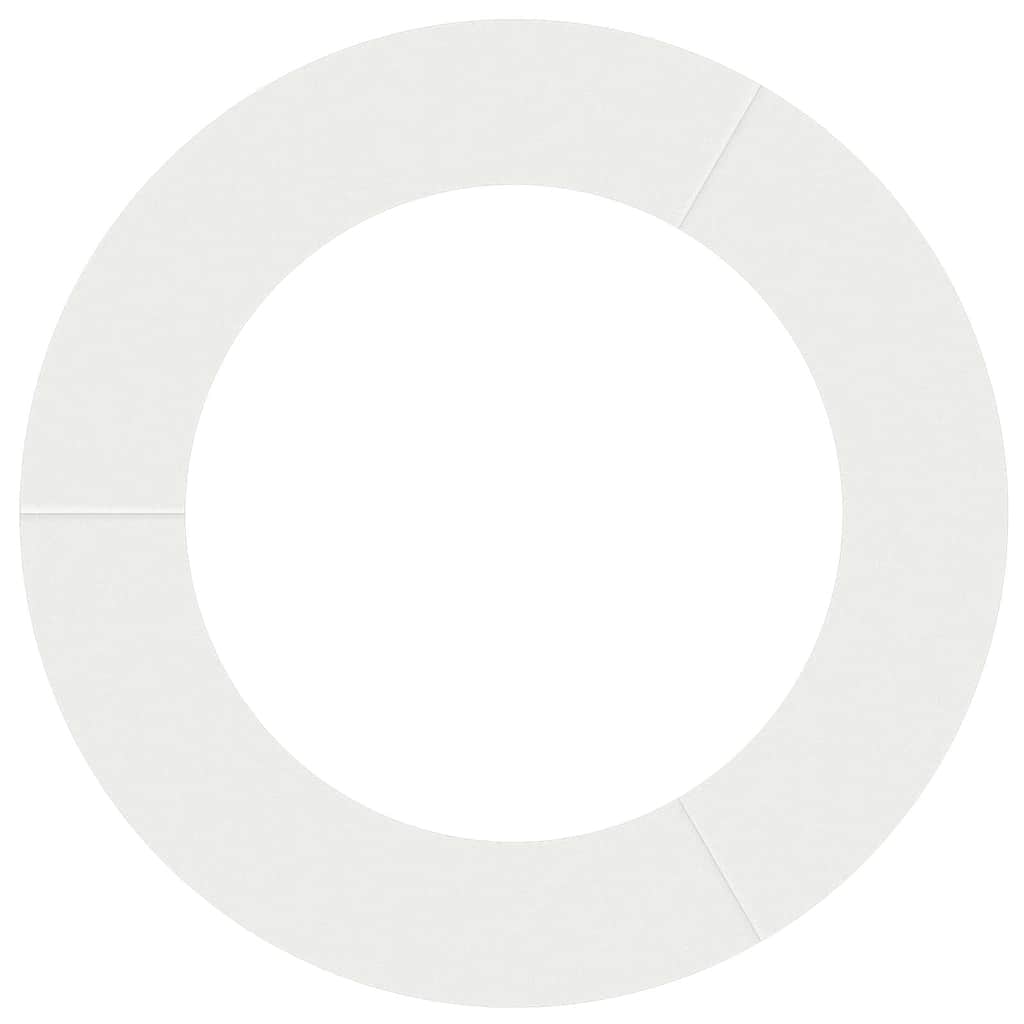 Anelli di Albero Piatto 5 pcs Bianco Ø60 / 90 cm Acciaio 873707