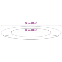 Anello piatto per albero Antracite Ø60 / 90 cm Acciaio 873708