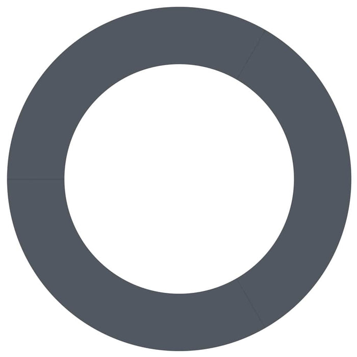 Anello piatto per albero Antracite Ø60 / 90 cm Acciaio 873708