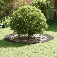 vidaXL Anelli di Albero Piatto 5 pcs Nero Ø90 / 120 cm Acciaio