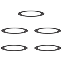 vidaXL Anelli di Albero Piatto 5 pcs Nero Ø90 / 120 cm Acciaio
