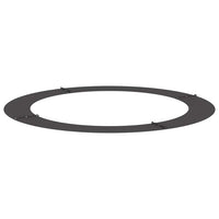 vidaXL Anelli di Albero Piatto 5 pcs Nero Ø90 / 120 cm Acciaio