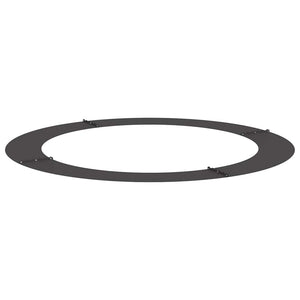 Anelli di Albero Piatto 5 pcs Nero Ø90 / 120 cm Acciaio 873719