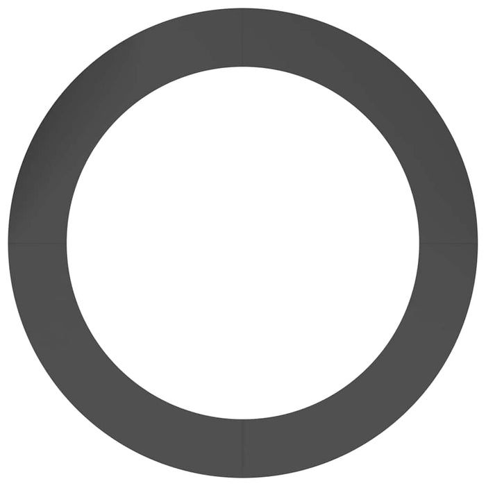 vidaXL Anelli di Albero Piatto 5 pcs Nero Ø90 / 120 cm Acciaio