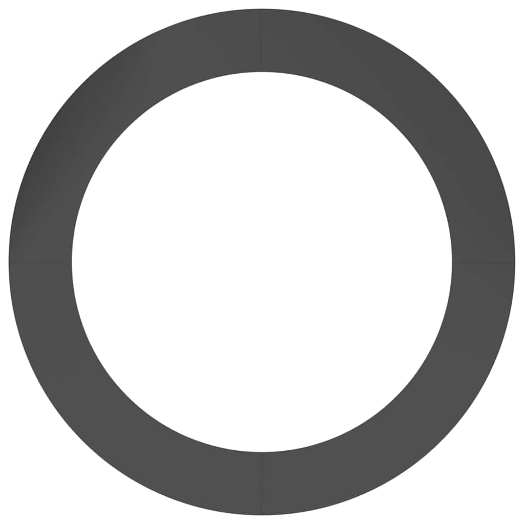 Anelli di Albero Piatto 5 pcs Nero Ø90 / 120 cm Acciaio 873719