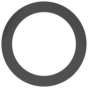 Anelli di Albero Piatto 5 pcs Nero Ø90 / 120 cm Acciaio 873719