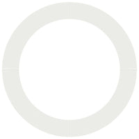 Anello piatto per albero Bianco Ø90 / 120 cm Acciaio 873720