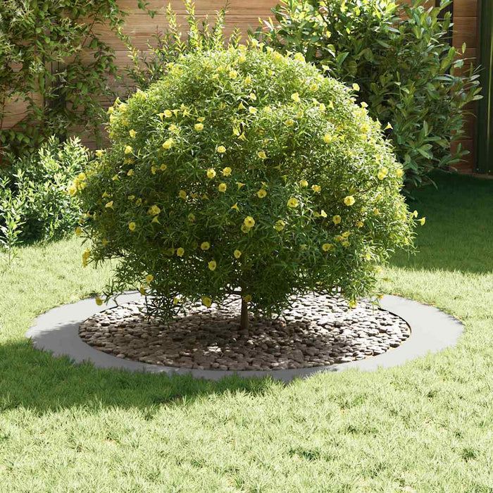 Anelli di Albero Piatto 5 pcs Bianco Ø90 / 120 cm Acciaio 873721