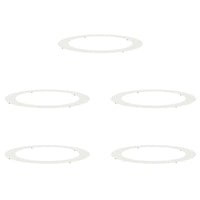 Anelli di Albero Piatto 5 pcs Bianco Ø90 / 120 cm Acciaio 873721