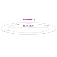 Anello piatto per albero Argento Ø90 / 120 cm 873726