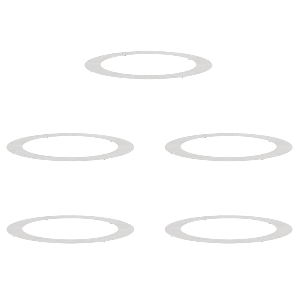 Anelli di Albero Piatto 5 pcs Argento Ø90 / 120 cm 873727