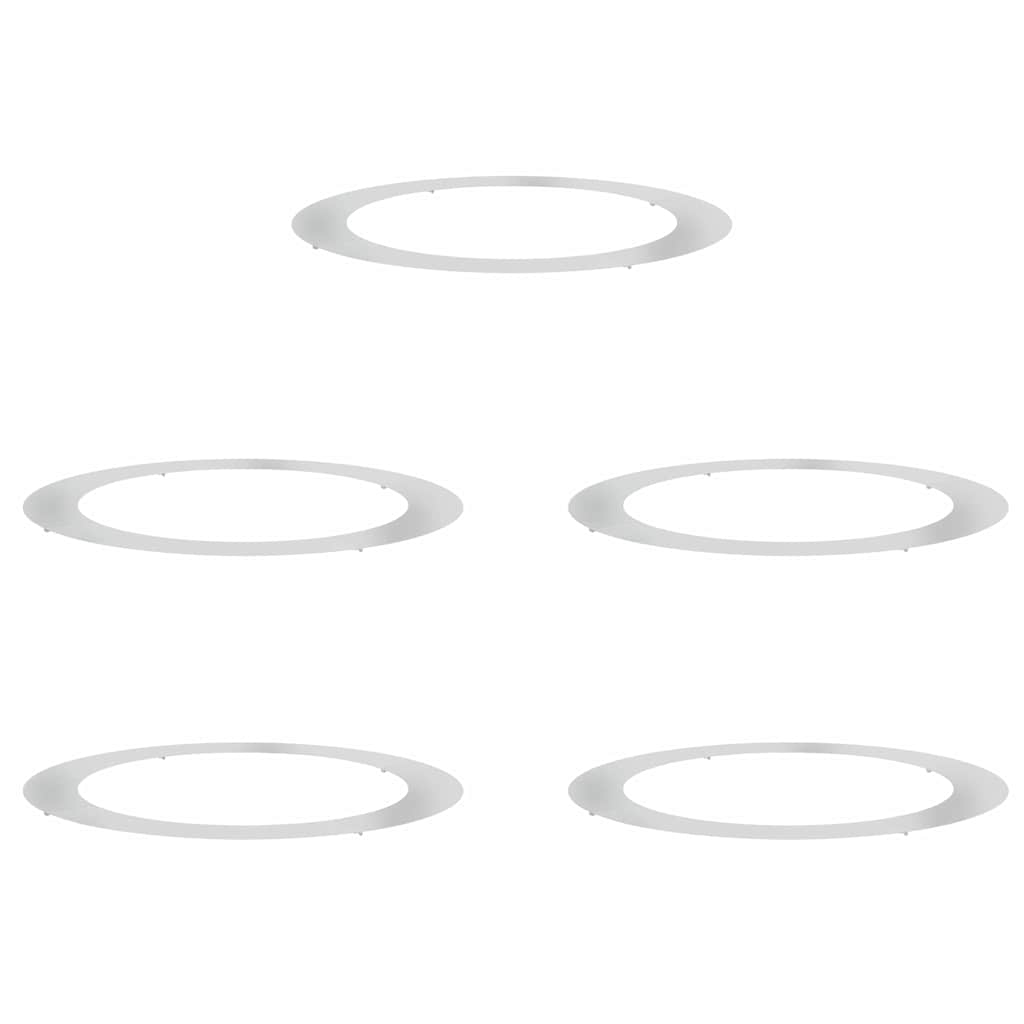 Anelli di Albero Piatto 5 pcs Argento Ø90 / 120 cm 873729