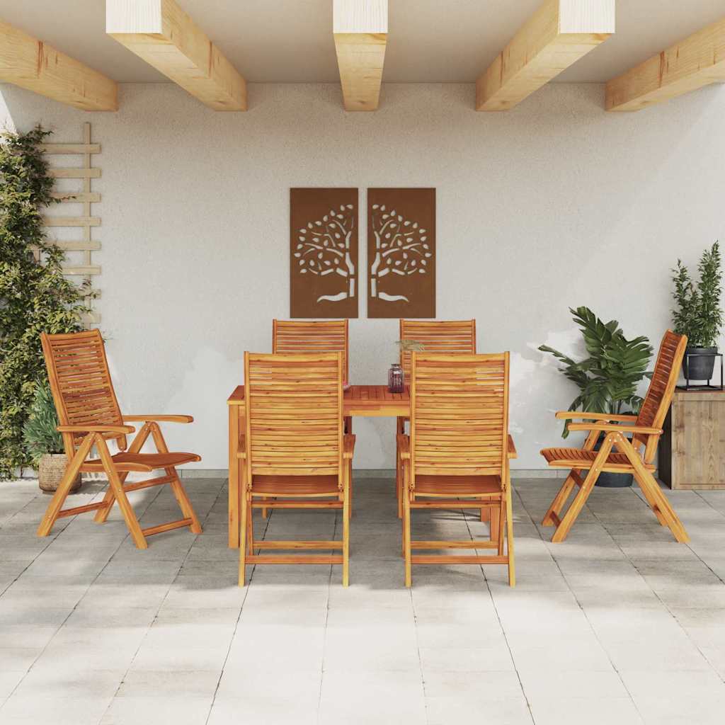 Set da Pranzo per Giardino 7 pcs Marrone 3375625