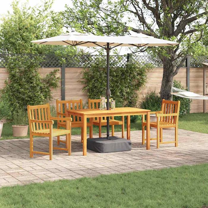 Set da Pranzo per Giardino 5 pcs Marrone 3375637