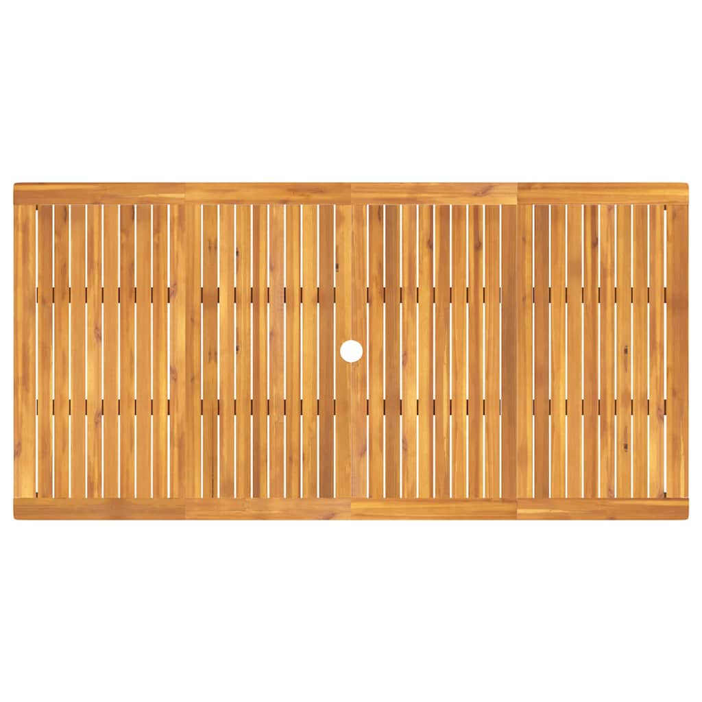 Set da pranzo da giardino 7 pcs Legno naturale 180 x 90 x 75 cm 3375660