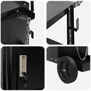 Carrello per saldatura Nero 90 x 46 x 96 cm Acciaio 42010371