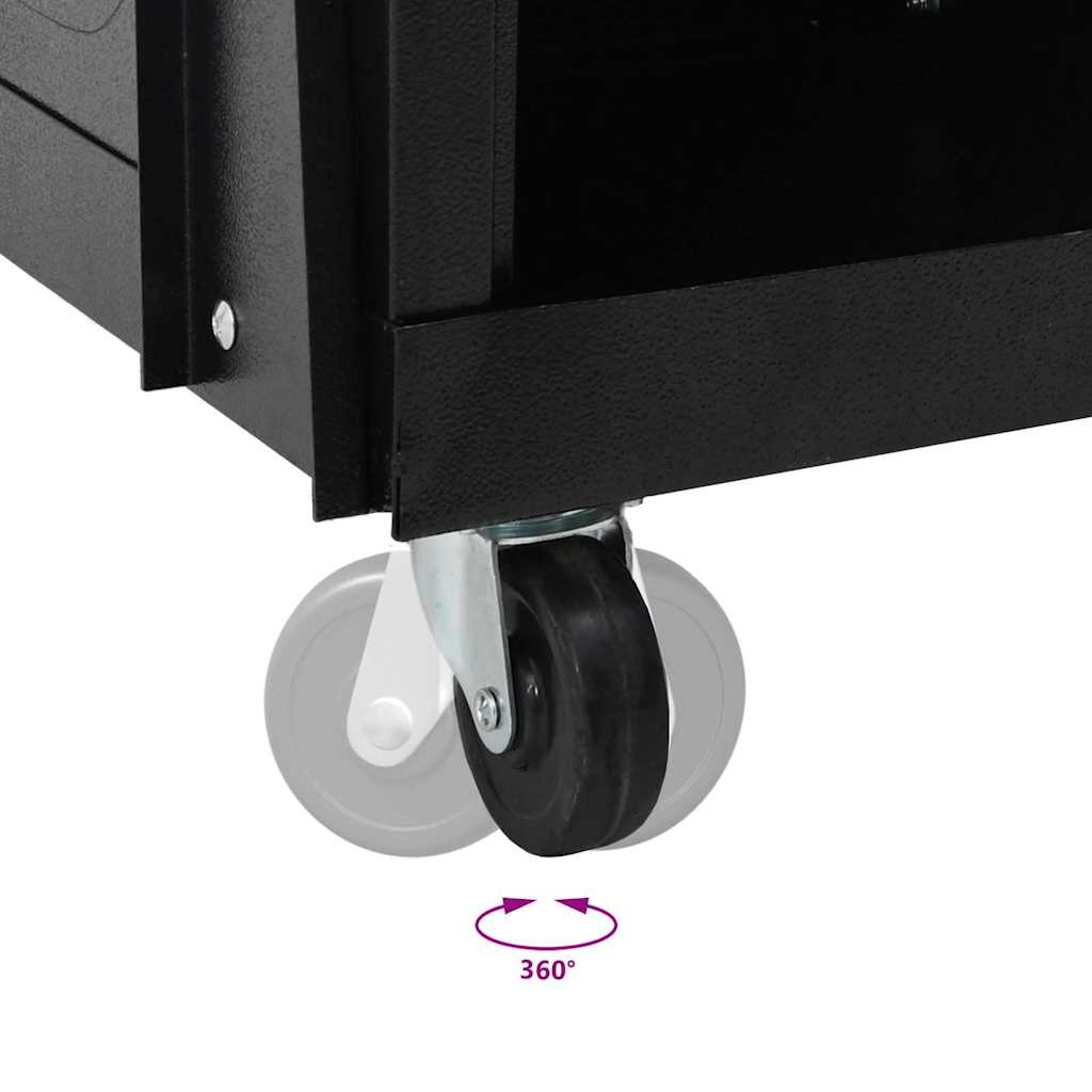 Carrello per saldatura Nero 90 x 46 x 96 cm Acciaio 42010371