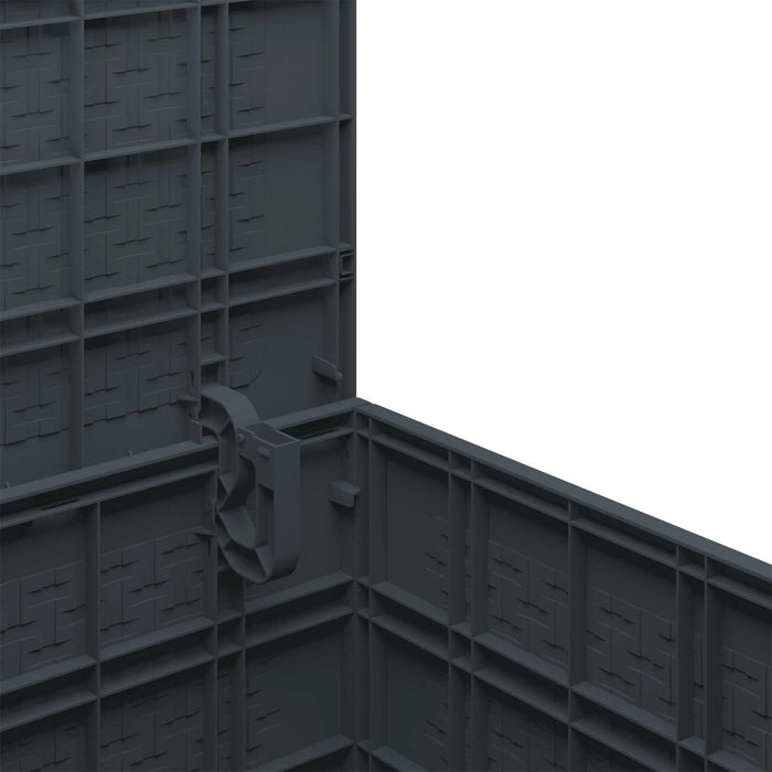 Scatola di Stoccaggio per Giardino Antracite 55 x 53 x 57 cm 870579
