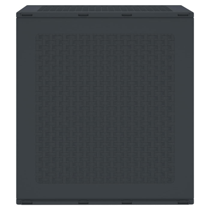 Scatola di Stoccaggio per Giardino Antracite 55 x 53 x 57 cm 870579