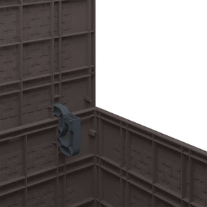 Scatola di Stoccaggio per Giardino Marrone 55 x 53 x 57 cm 870580