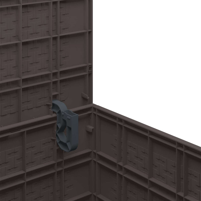 Scatola di Stoccaggio per Giardino Marrone 55 x 53 x 57 cm 870580