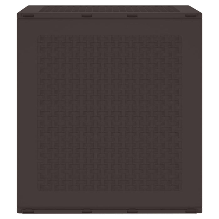 Scatola di Stoccaggio per Giardino Marrone 55 x 53 x 57 cm 870580