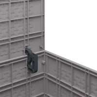 Scatola di Stoccaggio per Giardino con porta Grigio chiaro 870582