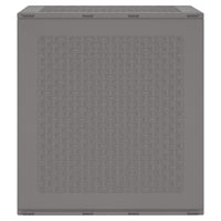 Scatola di Stoccaggio per Giardino con porta Grigio chiaro 870582