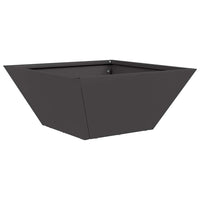 Vaso a Ciotola da Giardino 5 pcs Nero 35 x 35 x 15 cm Acciaio 873797