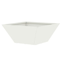 Set di Vasi da Giardino  5 pcs Bianchi 35x35x15 cm in Acciaio. 873799